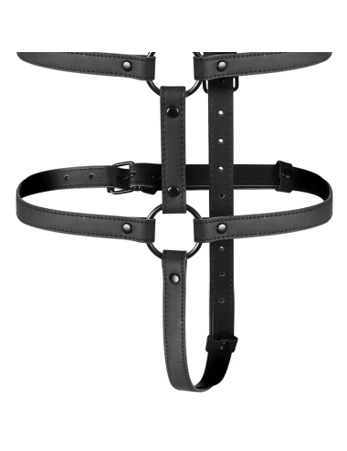 FETISH SUBMISSIVE BONDAGE - ADJUSTABLE HARNESS TORSO AND ARMS