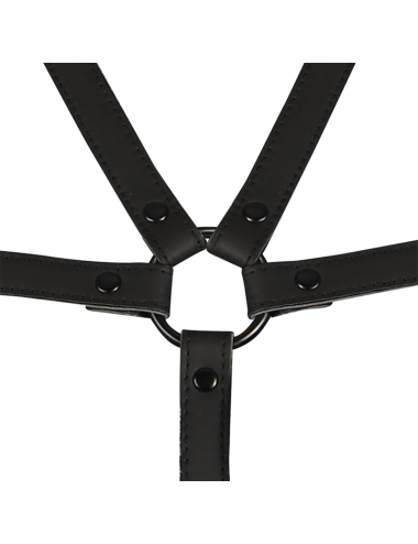 FETISH SUBMISSIVE BONDAGE - ADJUSTABLE HARNESS TORSO AND ARMS