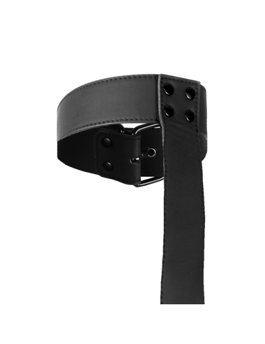 FETISH SUBMISSIVE BONDAGE - COLLAR & WRIST CUFFS BODY RESTRAINT SET