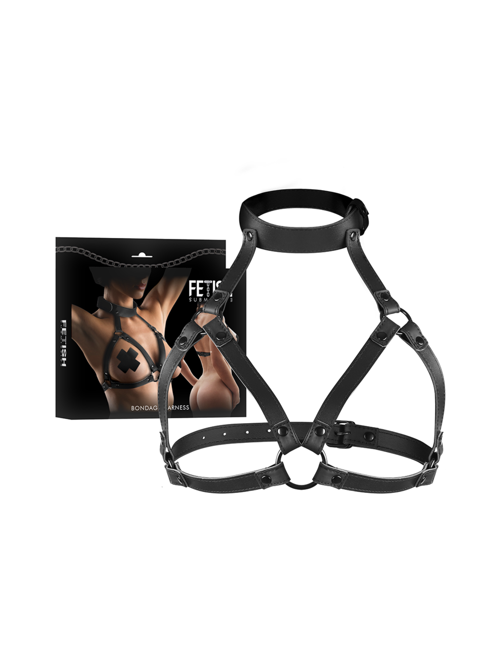FETISH SUBMISSIVE BONDAGE - ADJUSTABLE CHEST HARNESS FETISH SUBMISSIVE BONDAGE - ADJUSTABLE CHEST HARNESS