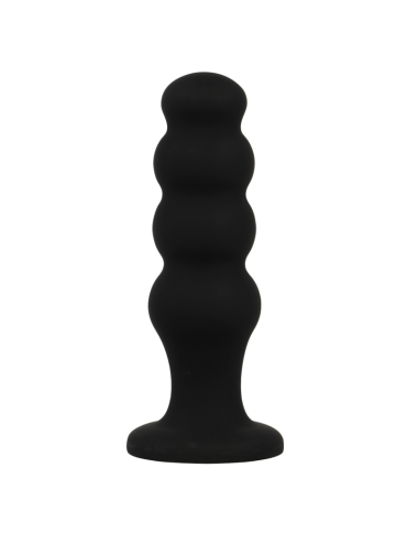 BLACK&SILVER - SCOTT PREMIUM SILICONE ANAL PLUG BLACK