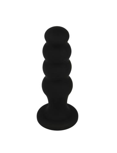 BLACK&SILVER - SCOTT PREMIUM SILICONE ANAL PLUG BLACK