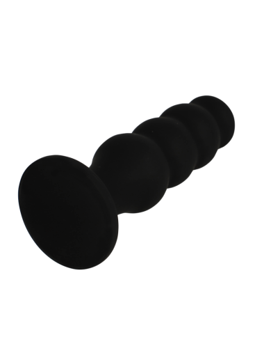 BLACK&SILVER - SCOTT PREMIUM SILICONE ANAL PLUG BLACK