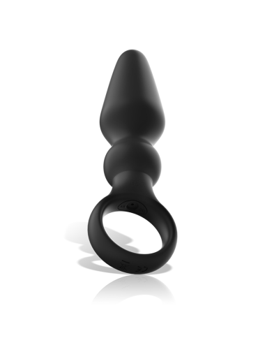 BLACK&SILVER - OZZY POWERFUL SILICONE ANAL PLUG