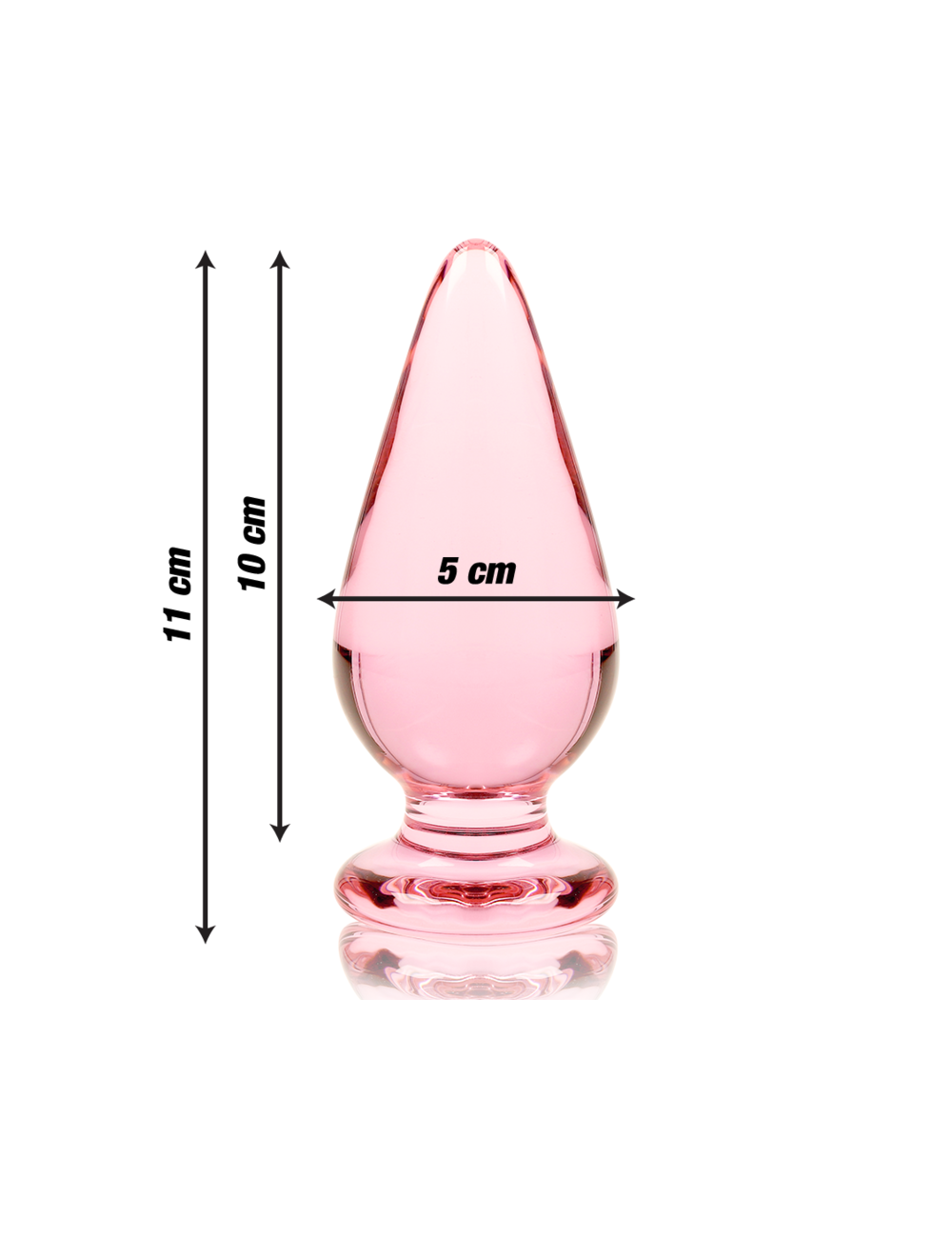 NEBULA SERIES BY IBIZA - MODEL 4 ANAL PLUG BOROSILICATE GLASS PINK 11 CM -O- 5 CM NEBULA SERIES BY IBIZA - MODEL 4 ANAL PLUG BOROSILICATE GLASS PINK 11 CM -O- 5 CM