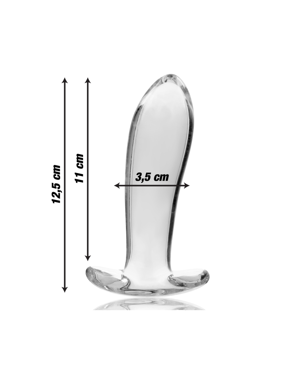 NEBULA SERIES BY IBIZA - MODEL 5 ANAL PLUG BOROSILICATE GLASS CLEAR 12.5 CM -O- 3.5 CM NEBULA SERIES BY IBIZA - MODEL 5 ANAL PLUG BOROSILICATE GLASS CLEAR 12.5 CM -O- 3.5 CM