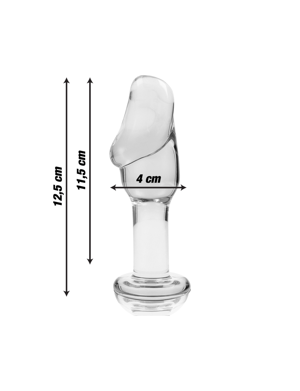 NEBULA SERIES BY IBIZA - MODEL 6 ANAL PLUG BOROSILICATE GLASS CLEAR 12.5 CM -O- 4 CM NEBULA SERIES BY IBIZA - MODEL 6 ANAL PLUG BOROSILICATE GLASS CLEAR 12.5 CM -O- 4 CM