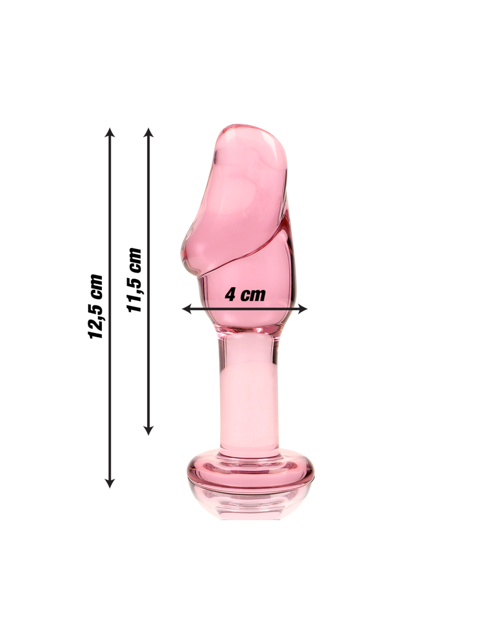 NEBULA SERIES BY IBIZA - MODEL 6 ANAL PLUG BOROSILICATE GLASS PINK 12.5 CM -O- 4 CM NEBULA SERIES BY IBIZA - MODEL 6 ANAL PLUG BOROSILICATE GLASS PINK 12.5 CM -O- 4 CM