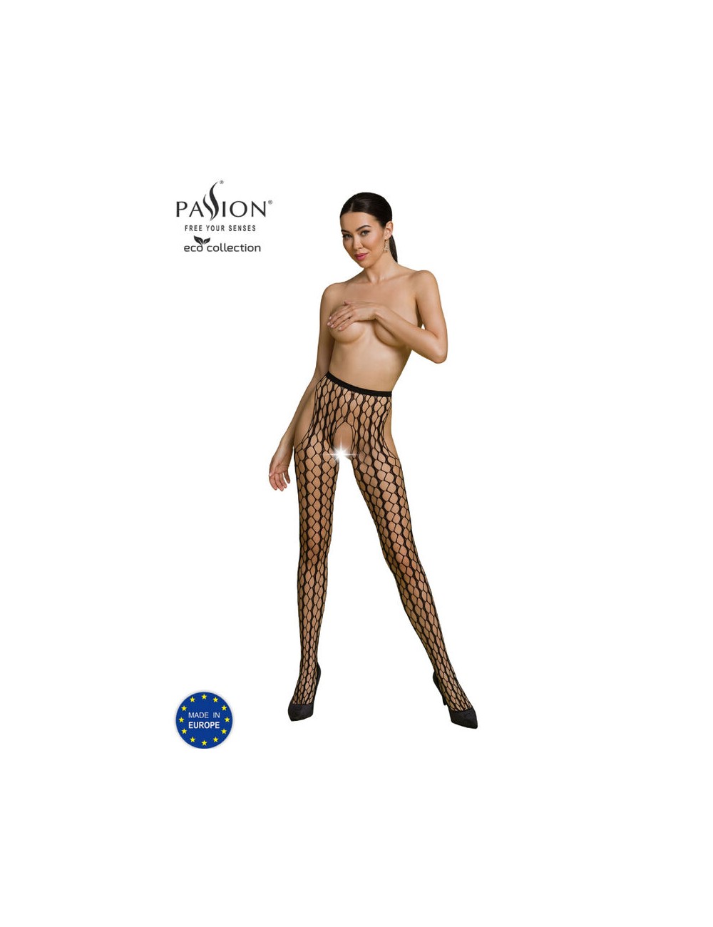PASSION - ECO COLLECTION BODYSTOCKING ECO S007 BLACK PASSION - ECO COLLECTION BODYSTOCKING ECO S007 BLACK