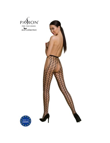 PASSION - ECO COLLECTION BODYSTOCKING ECO S007 BLACK