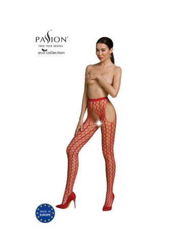 PASSION - ECO COLLECTION BODYSTOCKING ECO S007 RED