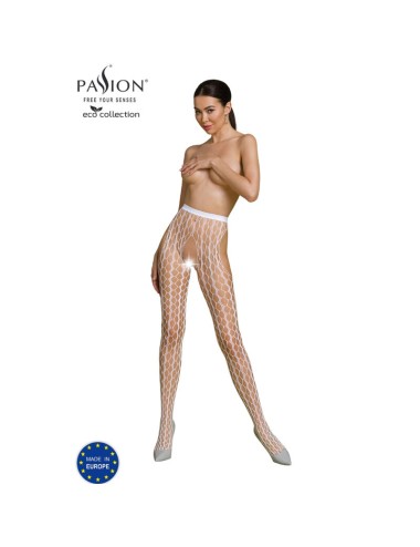 PASSION - ECO COLLECTION BODYSTOCKING ECO S007 WHITE
