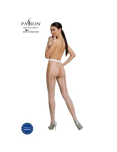 PASSION - ECO COLLECTION BODYSTOCKING ECO S007 WHITE