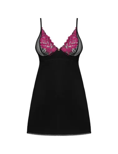 OBSESSIVE - ROSENTY CHEMISE & THONG XS/S