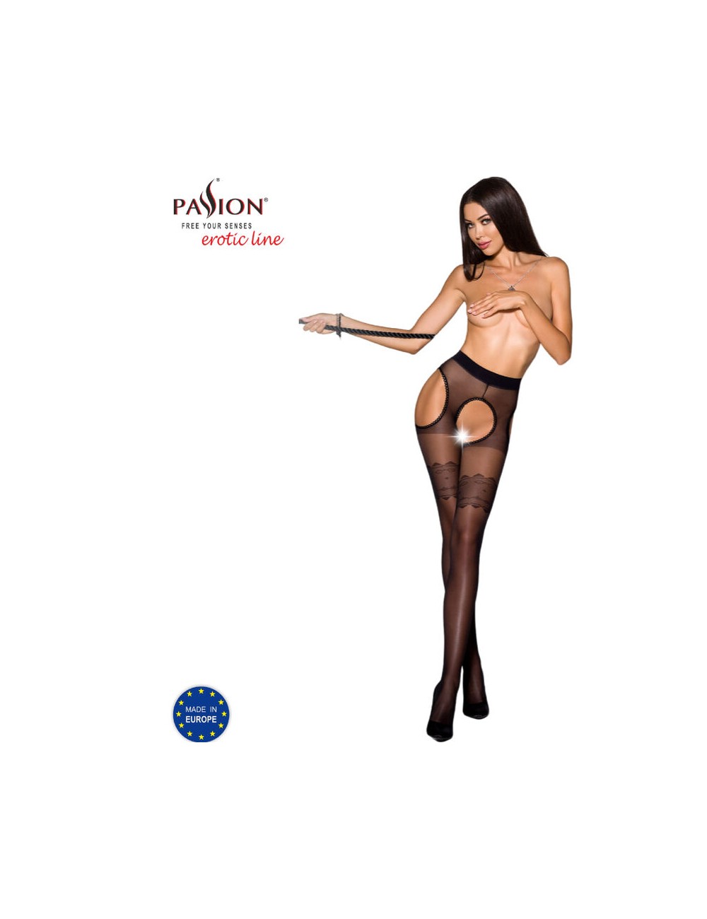 PASSION - TIOPEN 002 BLACK TIGHTS 3/4 20 DEN