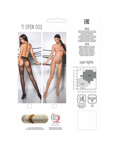 PASSION - TIOPEN 002 BLACK TIGHTS 3/4 20 DEN