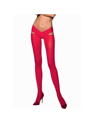 PASSION - TIOPEN 005 RED TIGHTS 1/2 60 DEN