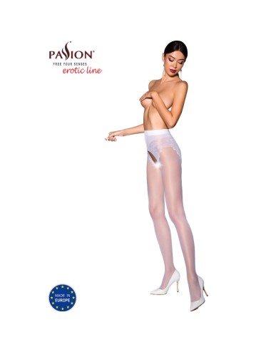 PASSION - TIOPEN 006 WHITE TIGHTS 1/2 30 DEN
