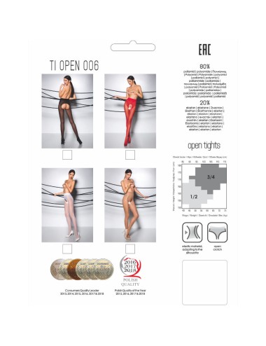 PASSION - TIOPEN 006 WHITE TIGHTS 1/2 30 DEN