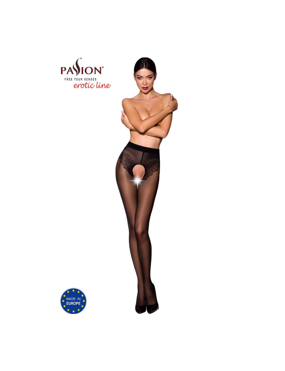 PASSION - TIOPEN 006 BLACK TIGHTS 1/2 30 DEN PASSION - TIOPEN 006 BLACK TIGHTS 1/2 30 DEN