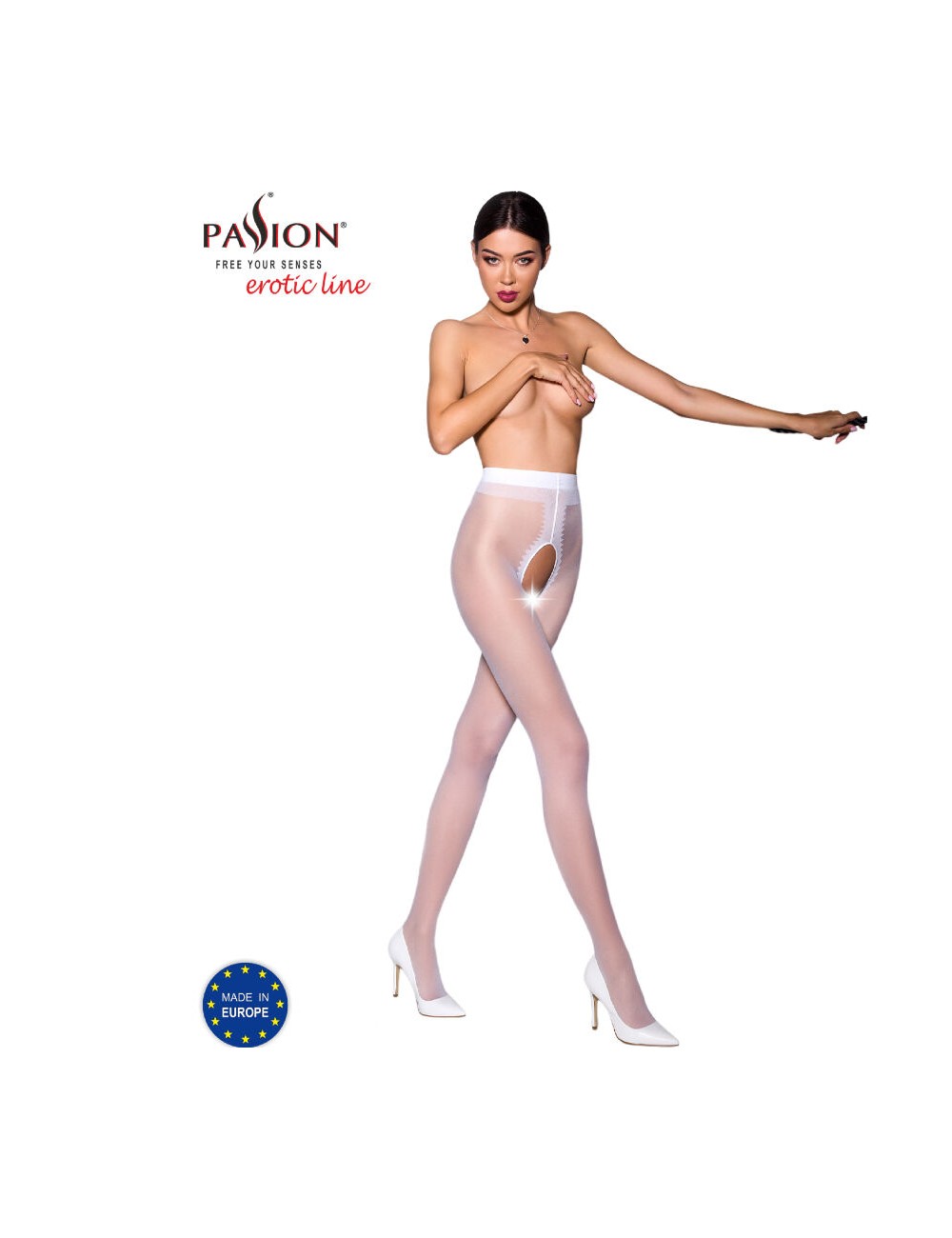PASSION - TIOPEN 007 WHITE TIGHTS 1/2 20 DEN