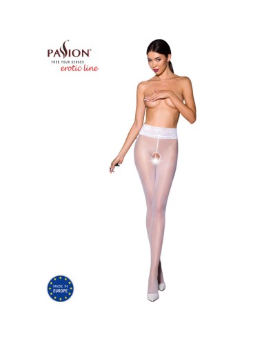 PASSION - TIOPEN 008 WHITE TIGHTS 1/2 30 DEN