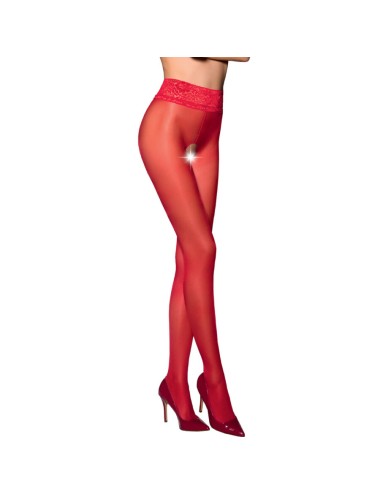 PASSION - TIOPEN 008 RED TIGHTS 1/2 30 DEN