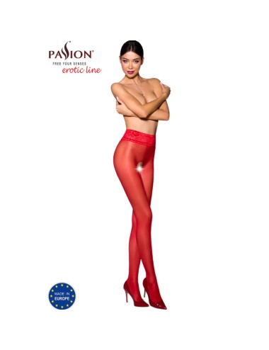 PASSION - TIOPEN 008 RED TIGHTS 3/4 30 DEN