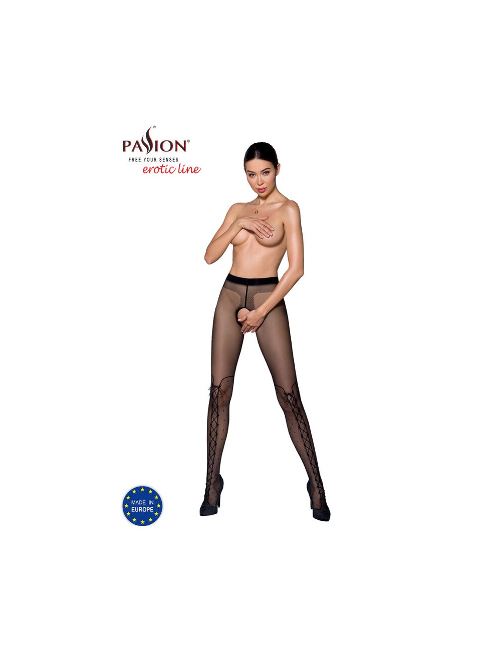 PASSION - TIOPEN 009 BLACK TIGHTS 1/2 20 DEN PASSION - TIOPEN 009 BLACK TIGHTS 1/2 20 DEN