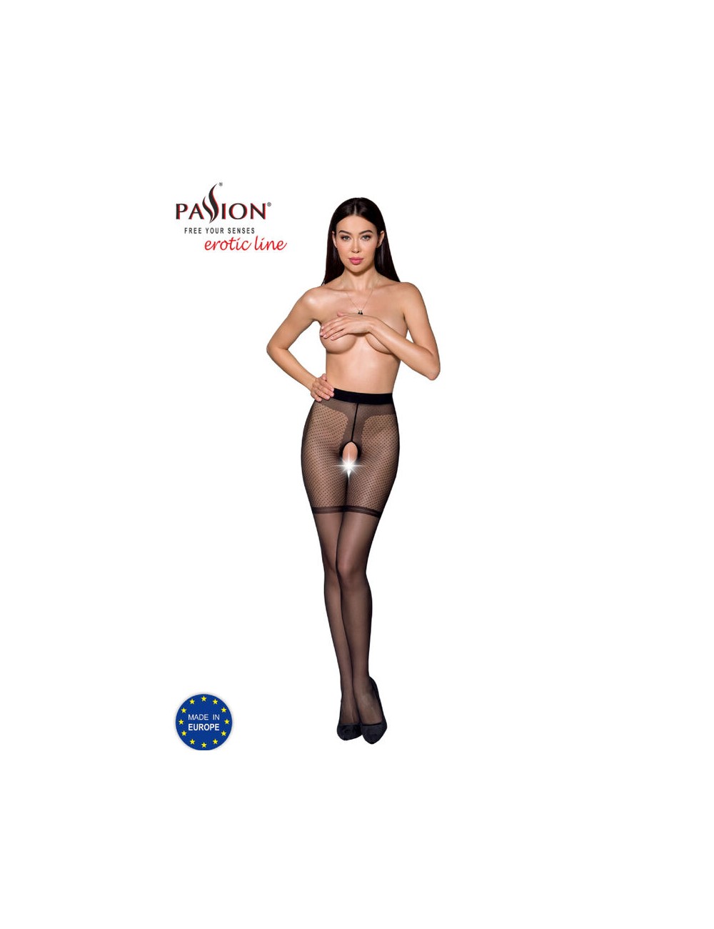 PASSION - TIOPEN 011 BLACK TIGHTS 3/4 20 DEN PASSION - TIOPEN 011 BLACK TIGHTS 3/4 20 DEN