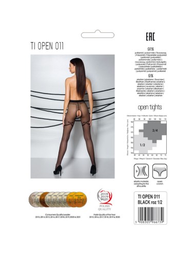 PASSION - TIOPEN 011 BLACK TIGHTS 3/4 20 DEN