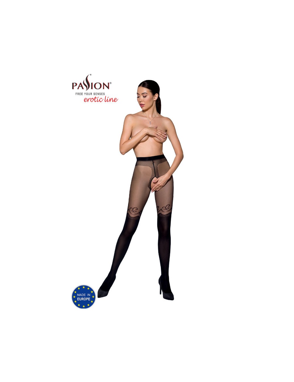 PASSION - TIOPEN 012 BLACK TIGHTS 3/4 20/40 DEN PASSION - TIOPEN 012 BLACK TIGHTS 3/4 20/40 DEN