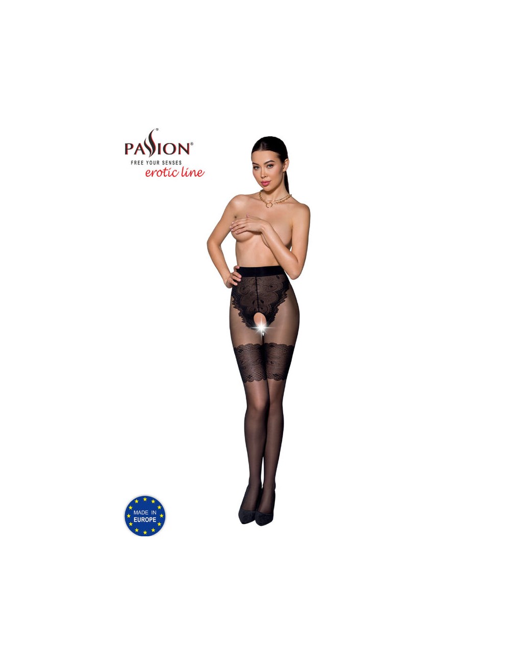 PASSION - TIOPEN 013 BLACK TIGHTS 3/4 20/40 DEN