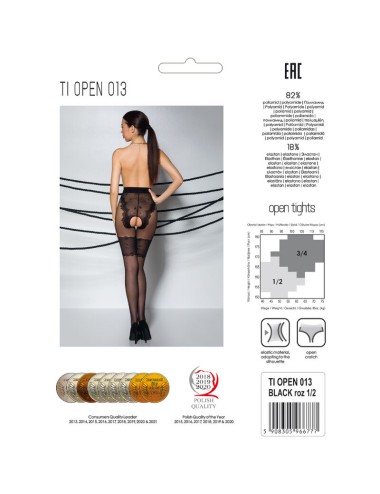 PASSION - TIOPEN 013 BLACK TIGHTS 3/4 20/40 DEN
