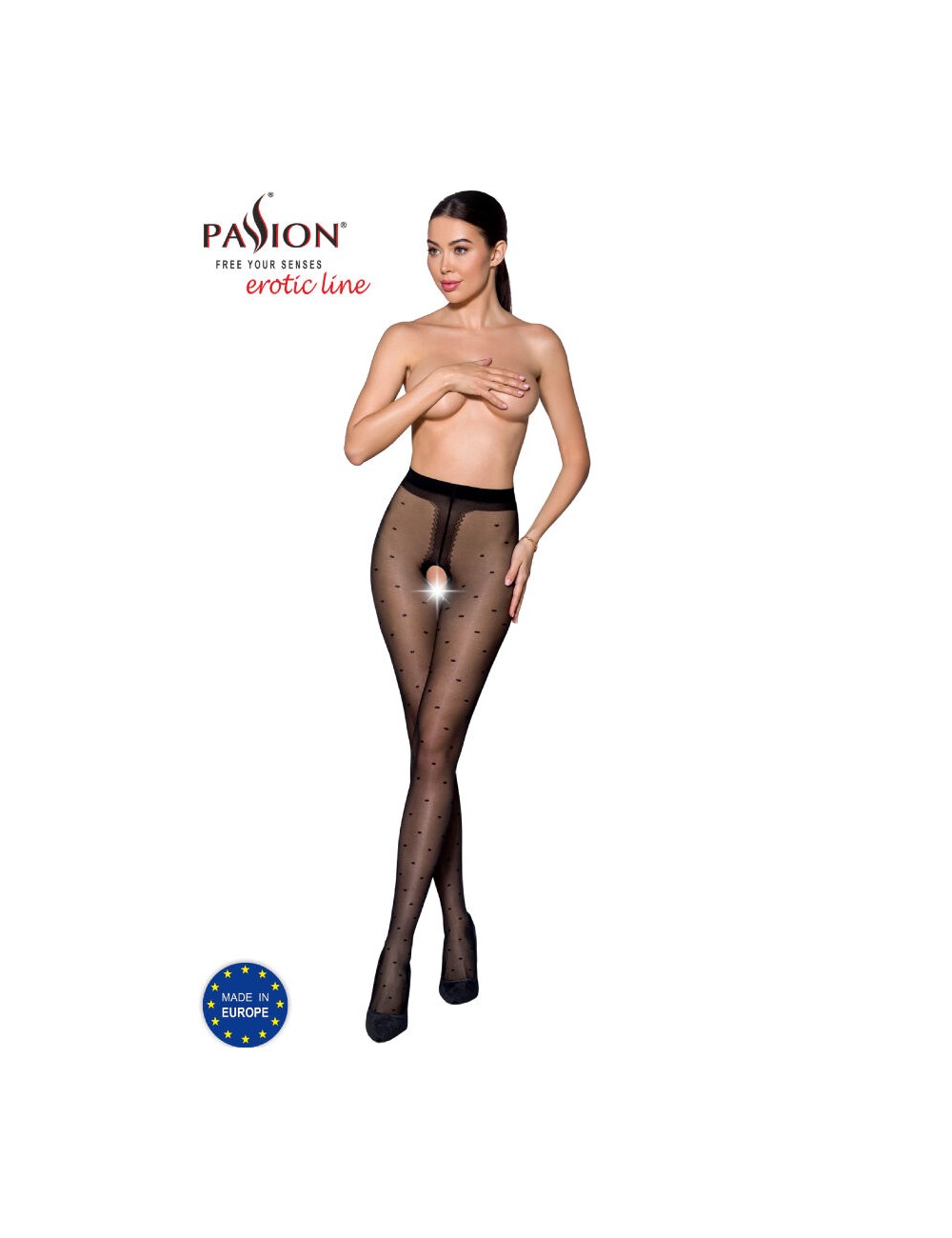 PASSION - TIOPEN 018 BLACK TIGHTS 1/2 20 DEN PASSION - TIOPEN 018 BLACK TIGHTS 1/2 20 DEN