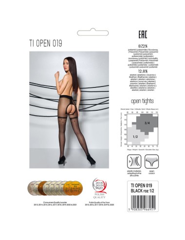 PASSION - TIOPEN 019 BLACK TIGHTS 3/4 20 DEN
