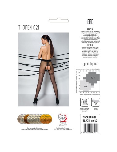 PASSION - TIOPEN 021 BLACK TIGHTS 3/4 20 DEN