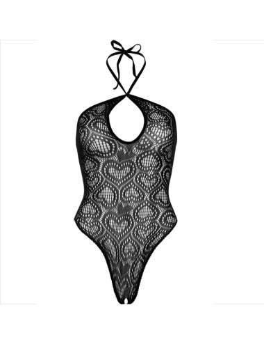 LEG AVENUE - BODY SEAMLESS HALTER NECK BLACK