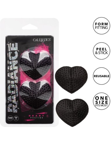 RADIANCE - HEART-SHAPED JEWEL NIPPLE SHIELDS