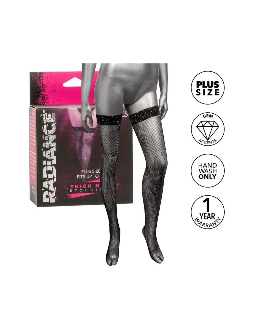 RADIANCE - THIGH HIGH STOCKINGS RHINE PLUS SIZE RADIANCE - THIGH HIGH STOCKINGS RHINE PLUS SIZE