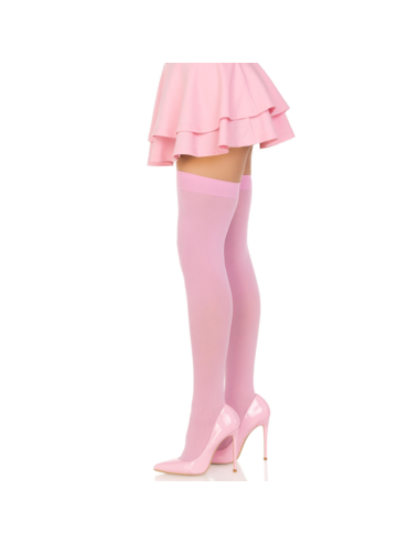 LEG AVENUE - NYLON THIGH HIGHS PINK