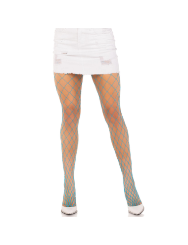 LEG AVENUE - DIAMOND FISHNNET PANTYHOSE BLUE