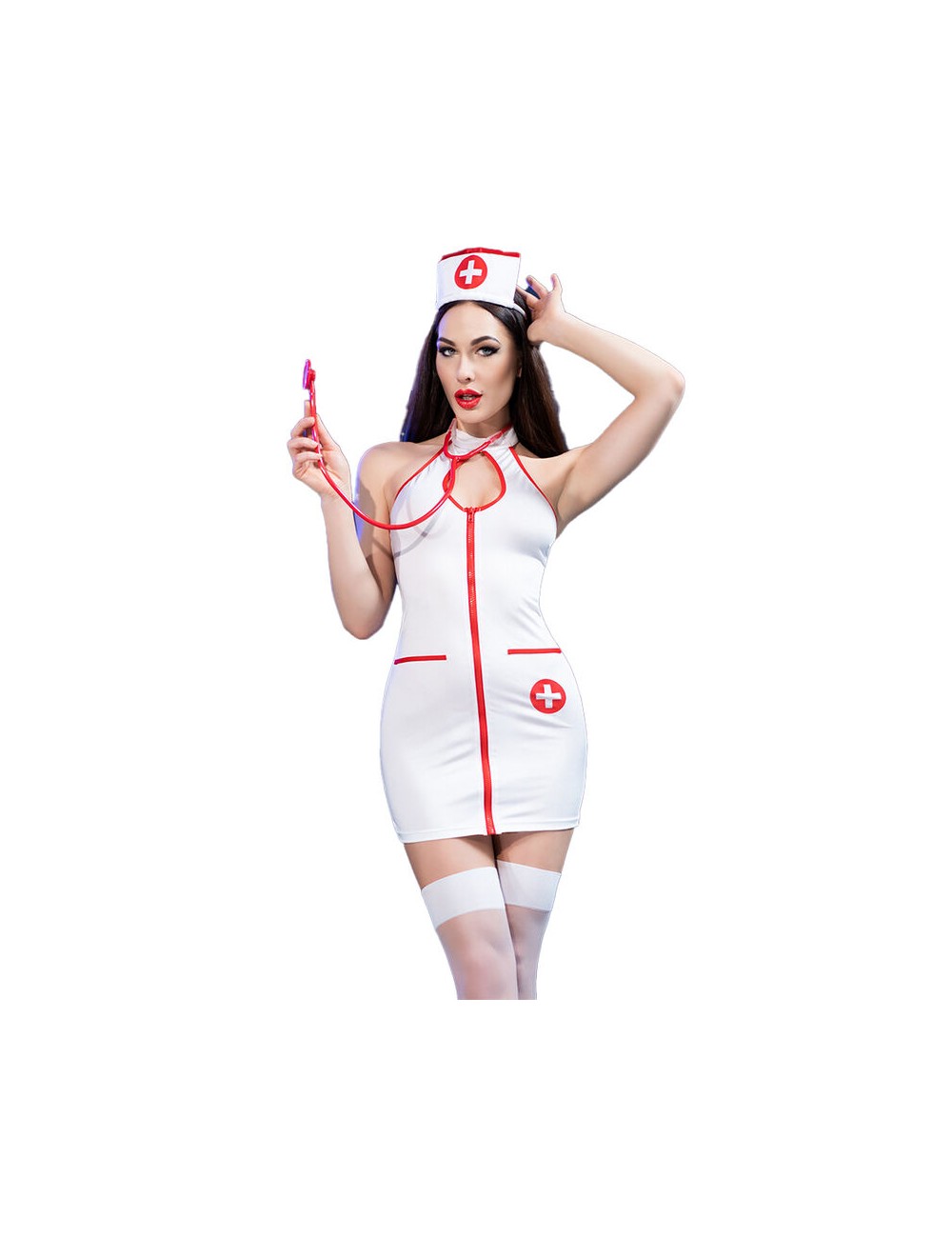 CHILIROSE - CR 4430 COSTUME NURSE WHITE L/XL CHILIROSE - CR 4430 COSTUME NURSE WHITE L/XL