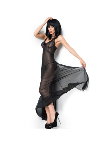 CHILIROSE - CR 3883 BABYDOLL LONG BLACK S/M