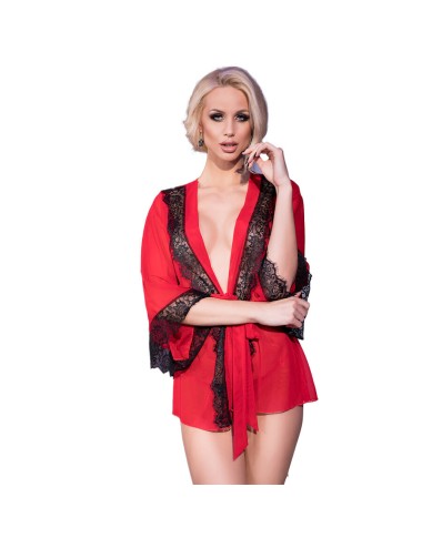 CHILIROSE - CR 4113 PEGNOIR RED S/M