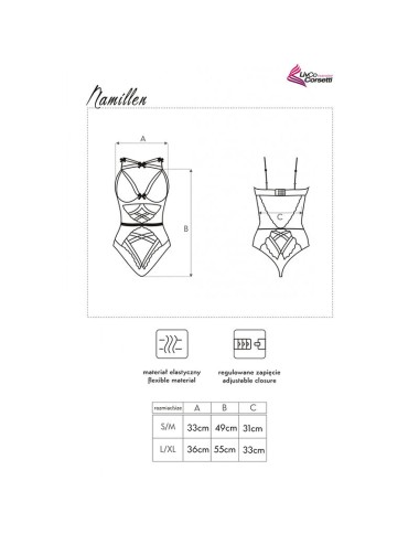 LIVCO CORSETTI FASHION - NAMILLEN LC 90528 BODY BLACK