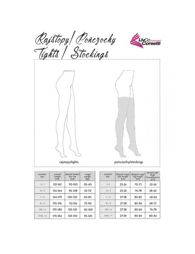 LIVCO CORSETTI FASHION - MORJAMA LC XG019 STOCKINGS BLACK ONE SIZE