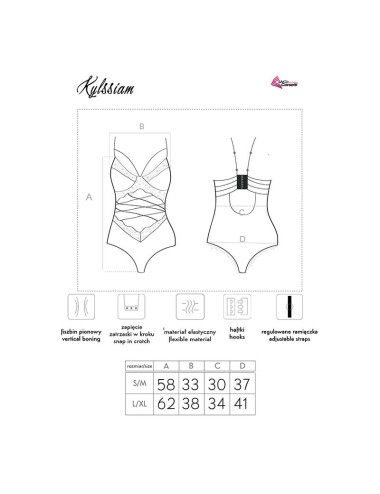 LIVCO CORSETTI FASHION - KYLSSIAM LC 90613 BODY BLACK