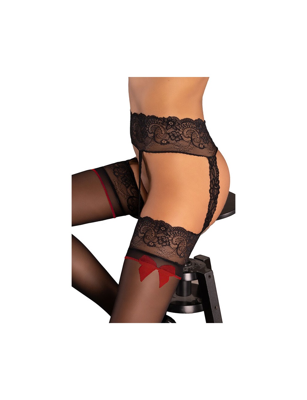 LIVCO CORSETTI FASHION - MONIKONI XG054 STOCKINGS BLACK ONE SIZE