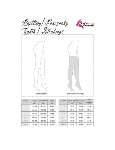 LIVCO CORSETTI FASHION - MONIKONI XG054 STOCKINGS BLACK ONE SIZE